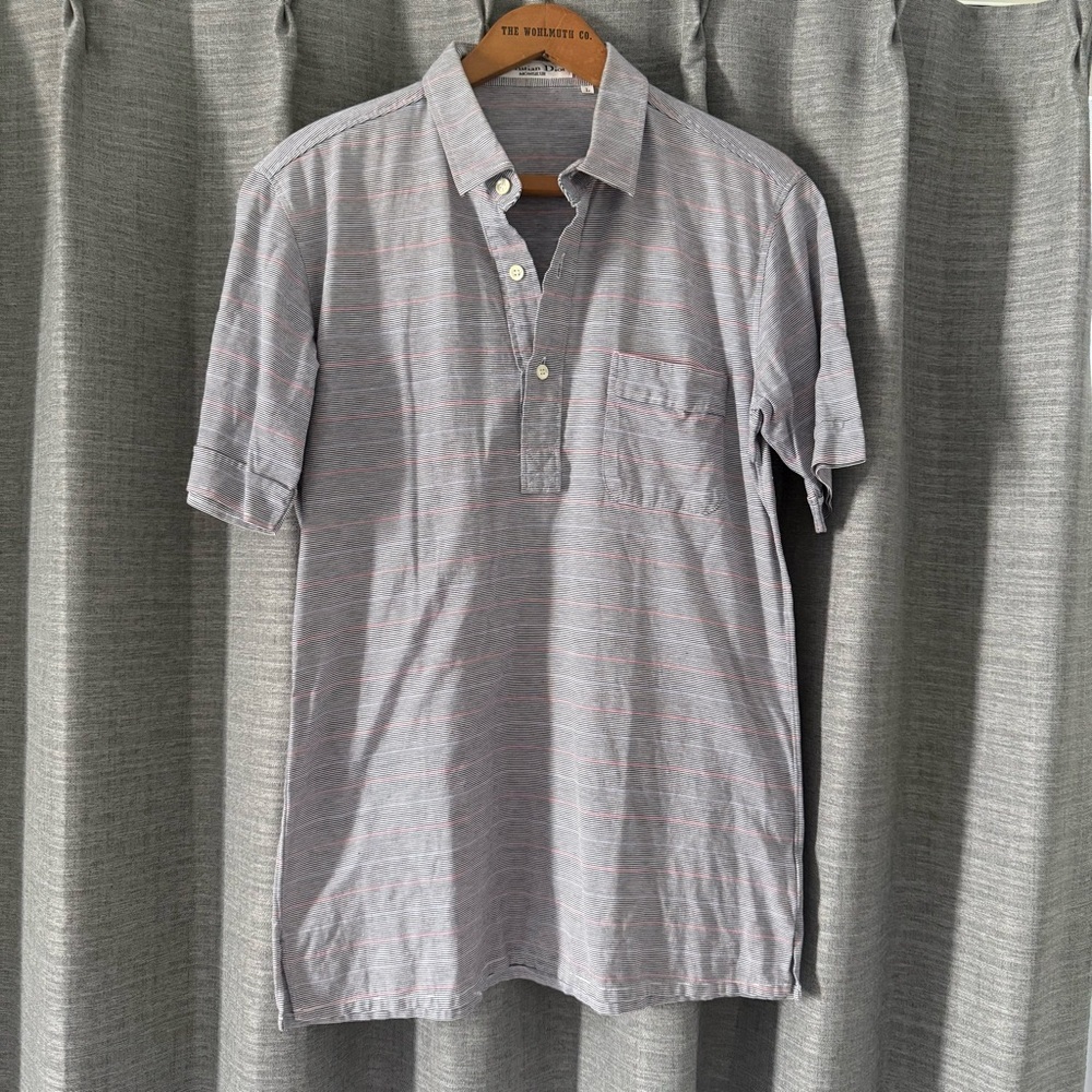 (L) Christian Dior Monsieur Gray Polo Shirt